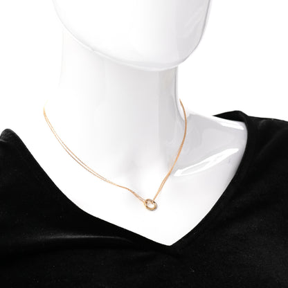 Cartier 18K Pink Yellow White Gold Trinity Double Chain Pendant Necklace 2 of 5