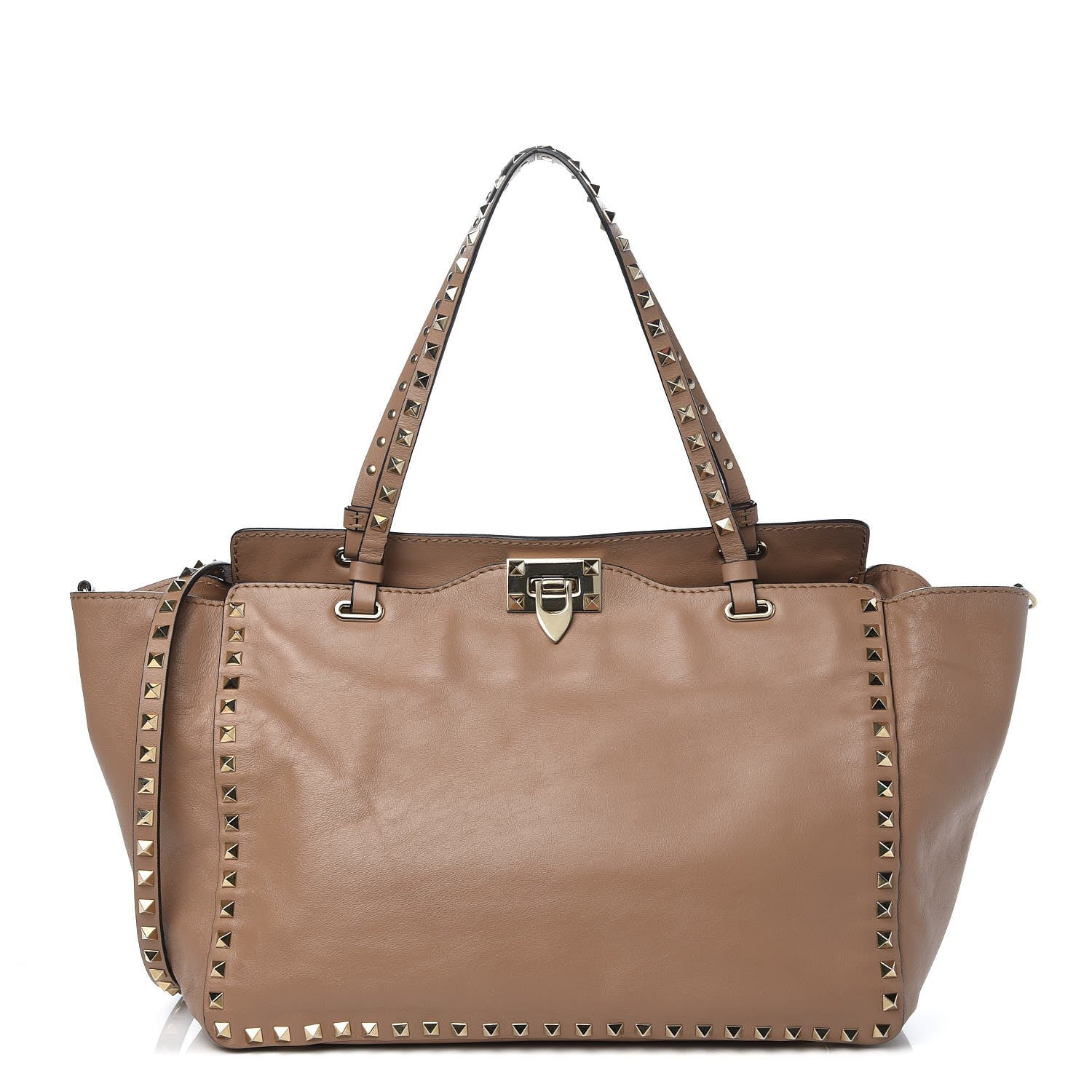 Valentino Garavani Vitello Medium Rockstud Tote Alpaca 1 of 8