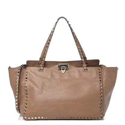 Valentino Garavani Vitello Medium Rockstud Tote Alpaca 1 of 8