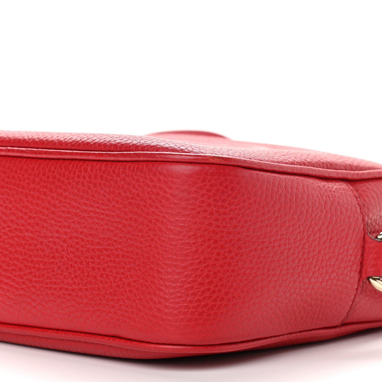 Pebbled Calfskin Small Soho Disco Bag Tabasco Red