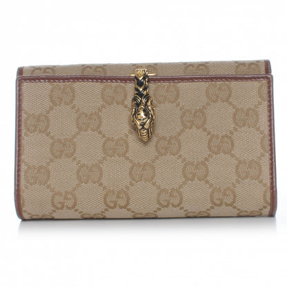 Gucci Monogram Tiger Head Compact Wallet 1 of 7