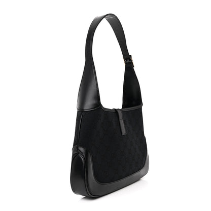 Gucci Monogram Small Jackie O Hobo Black 3 of 14