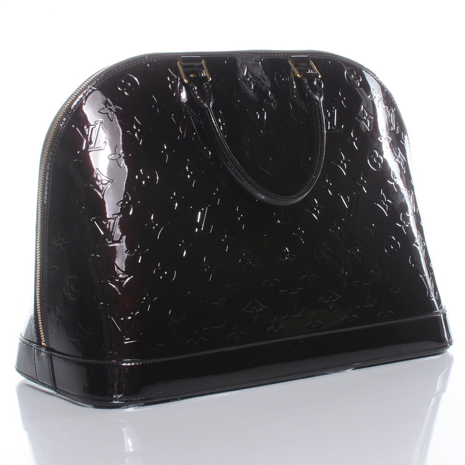 Louis Vuitton Vernis Alma GM Amarante 3 of 7