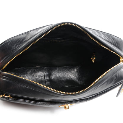 Chanel Quilted Lambskin Tassel Camera Case Black 5 of 8