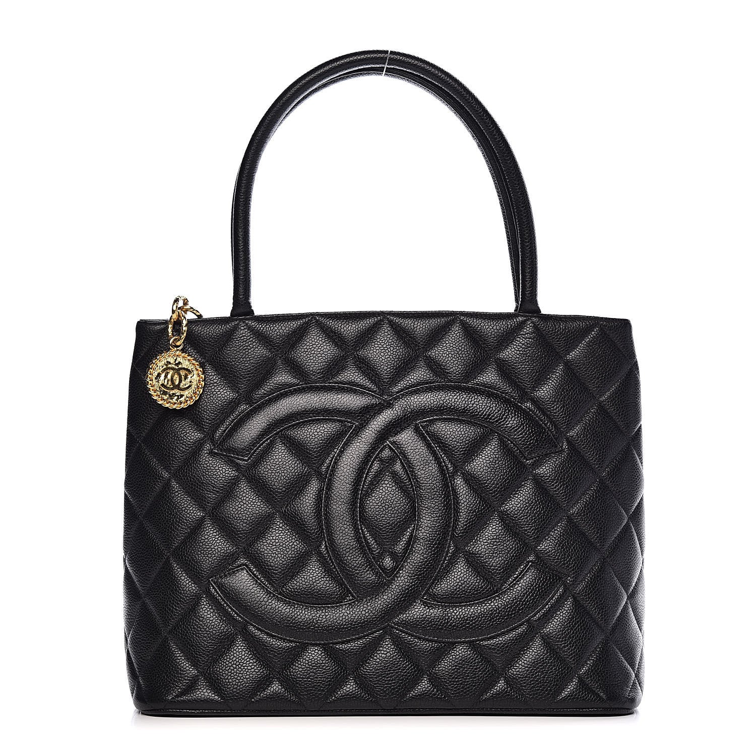 Chanel Caviar Quilted Medallion Tote Black 1 of 11