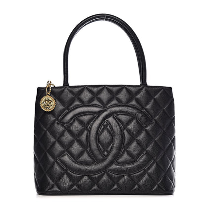 Chanel Caviar Quilted Medallion Tote Black 1 of 11