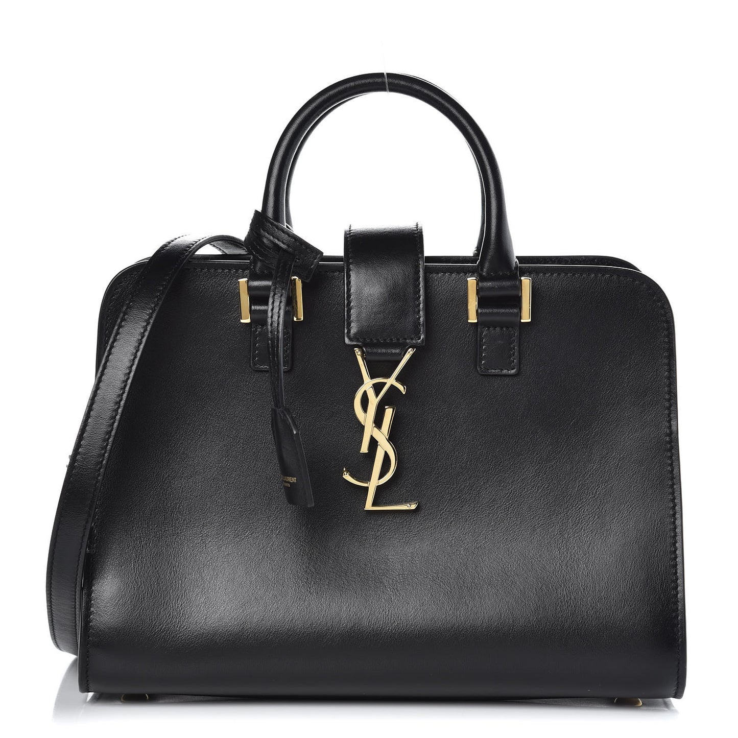 Calfskin Monogram Baby Cabas Black