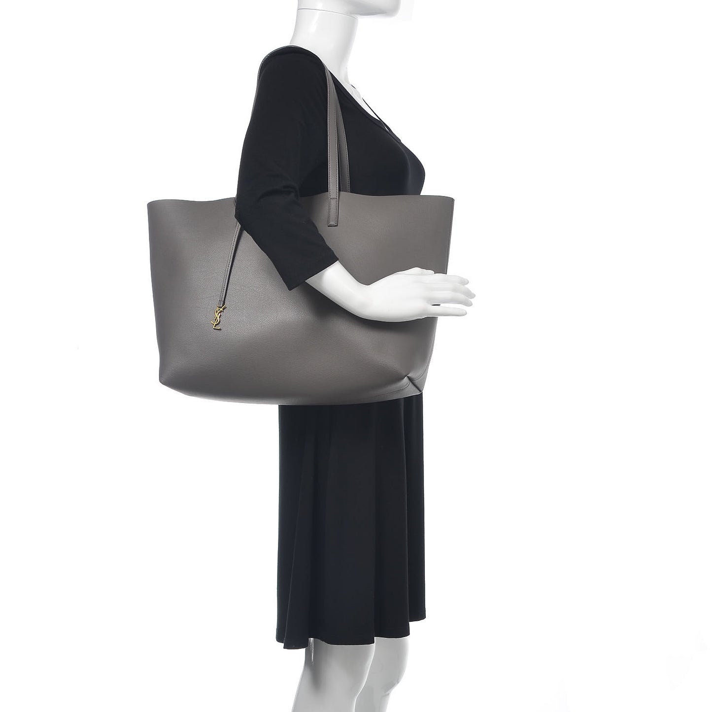Calfskin Large Shopping Tote Earth