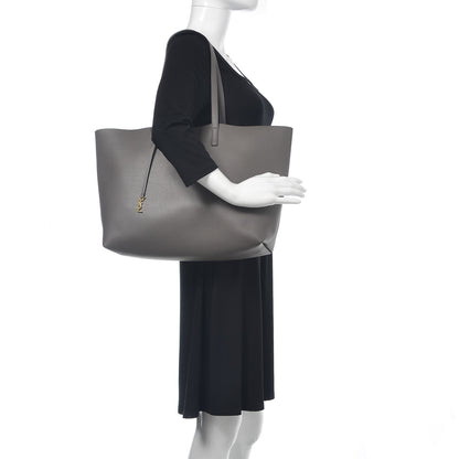 Saint Laurent Calfskin Large Shopping Tote Earth 3 of 12