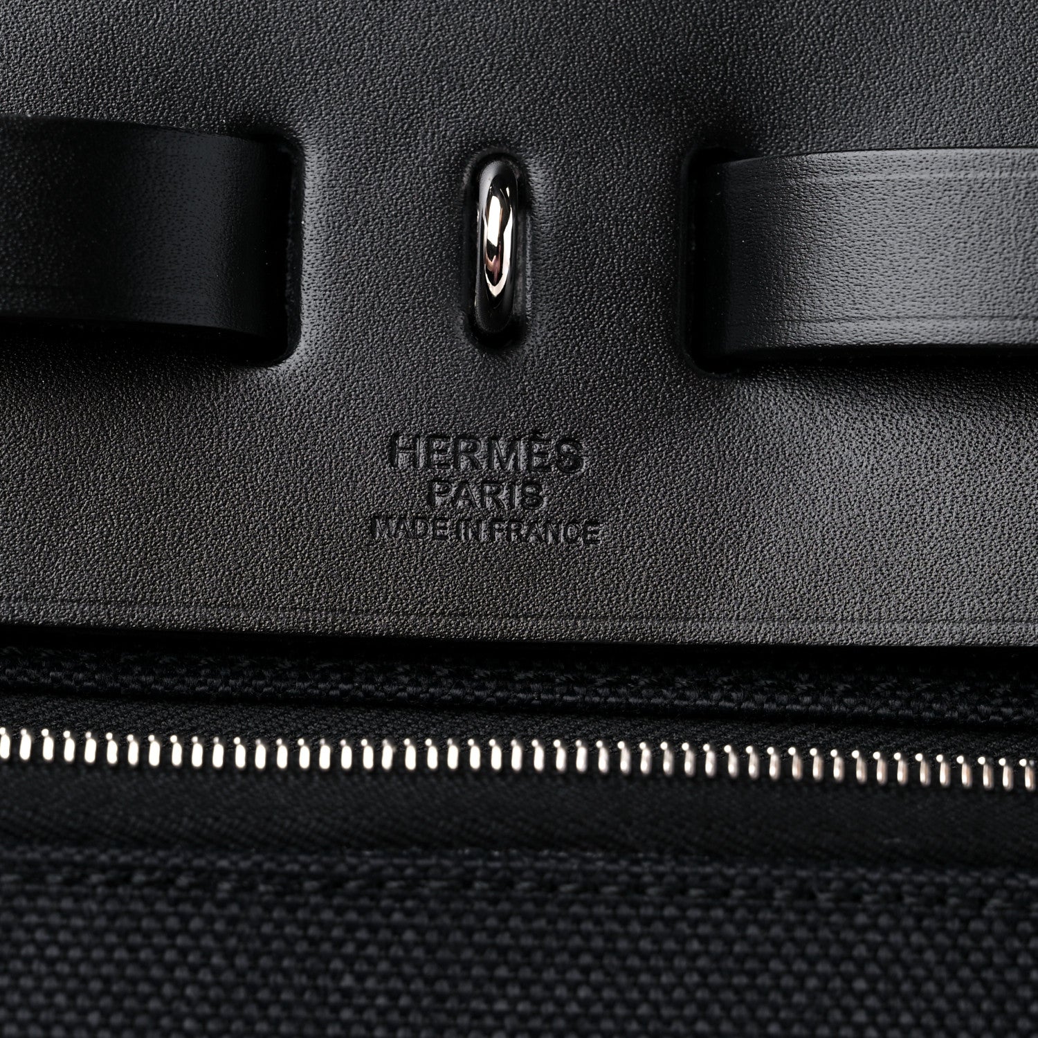 Hermes Military Toile Vache Hunter Herbag Messenger 39 Black 7 of 11