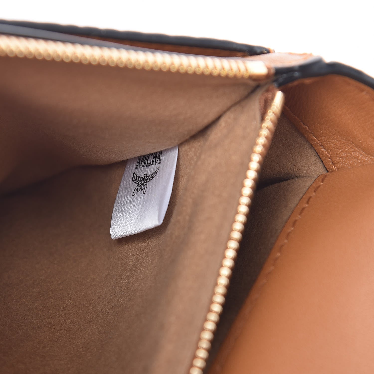 MCM Visetos Small Millie Crossbody Bag Cognac 7 of 10