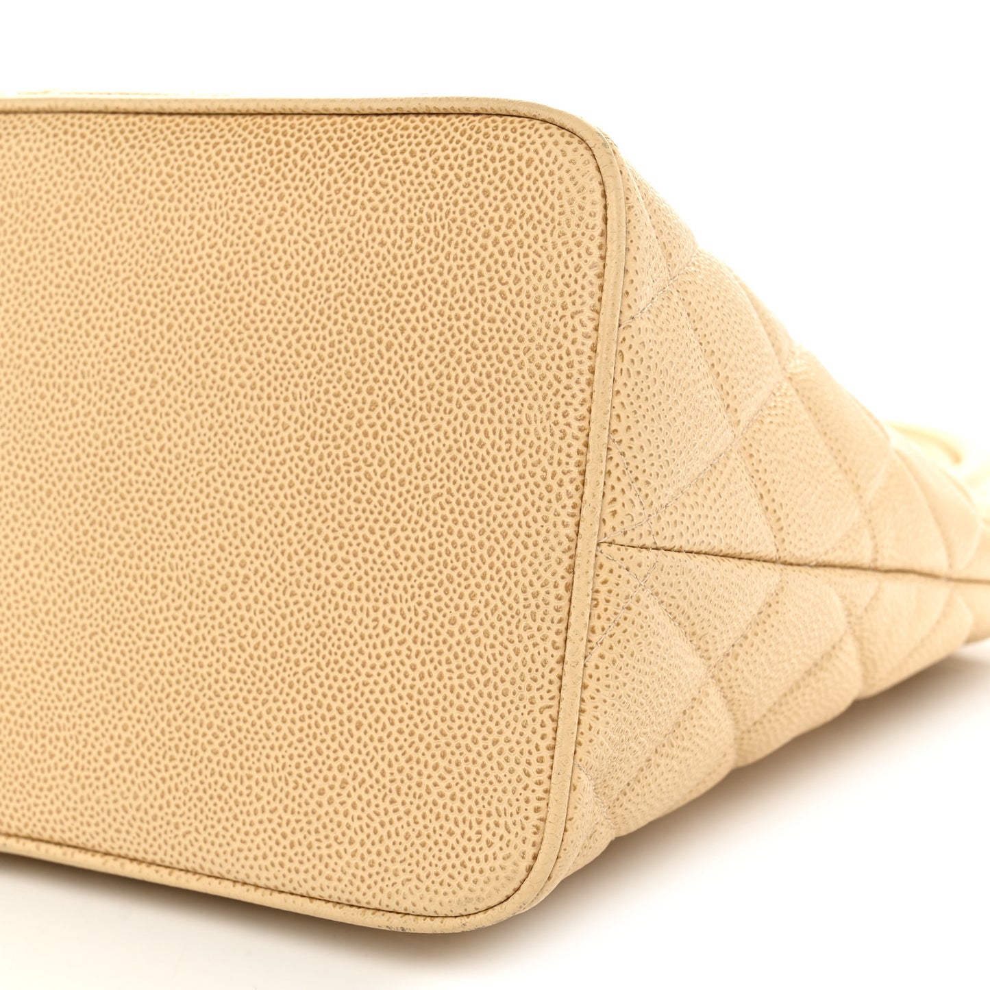 Caviar Quilted Medallion Tote Beige