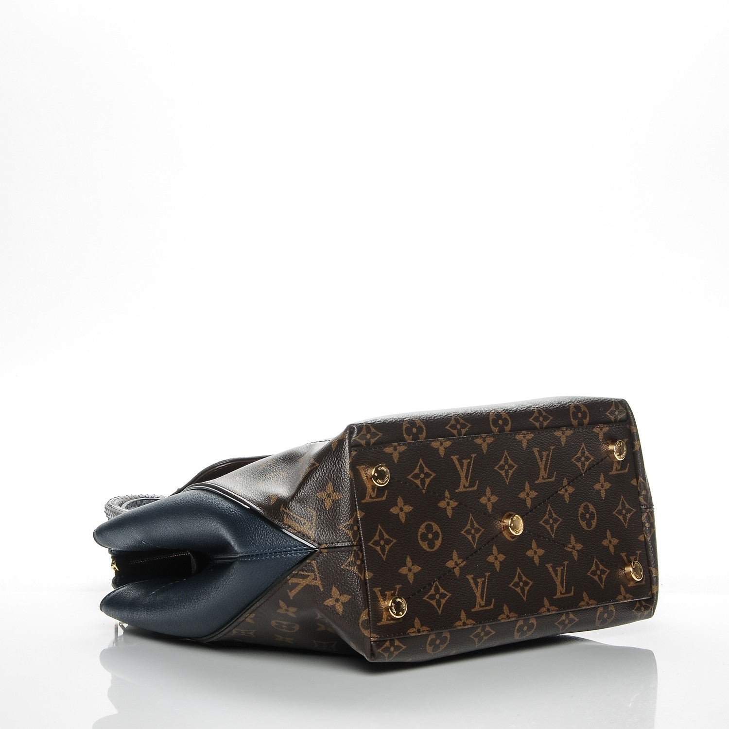 Louis Vuitton Ostrich Python Majestueux Tote MM Blue 4 of 7
