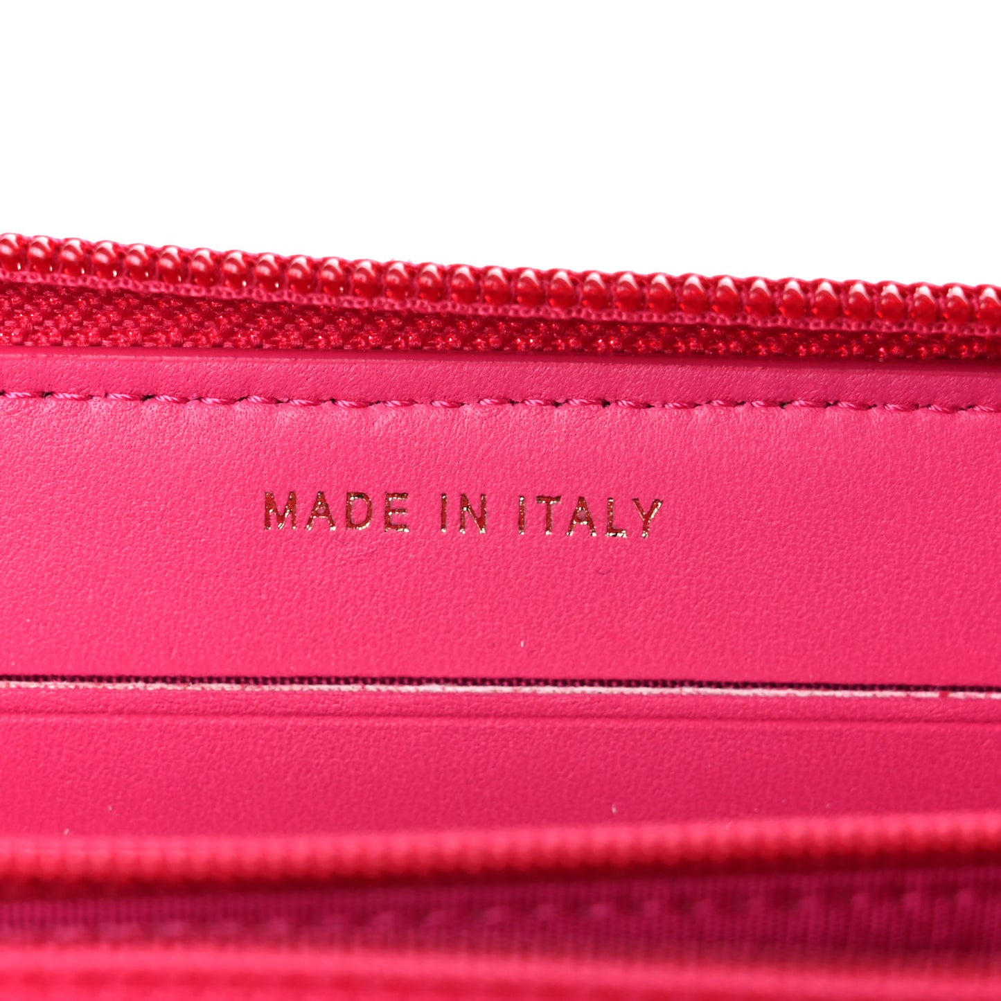 Lambskin Quilted Small Boy Zip Around Wallet Pink