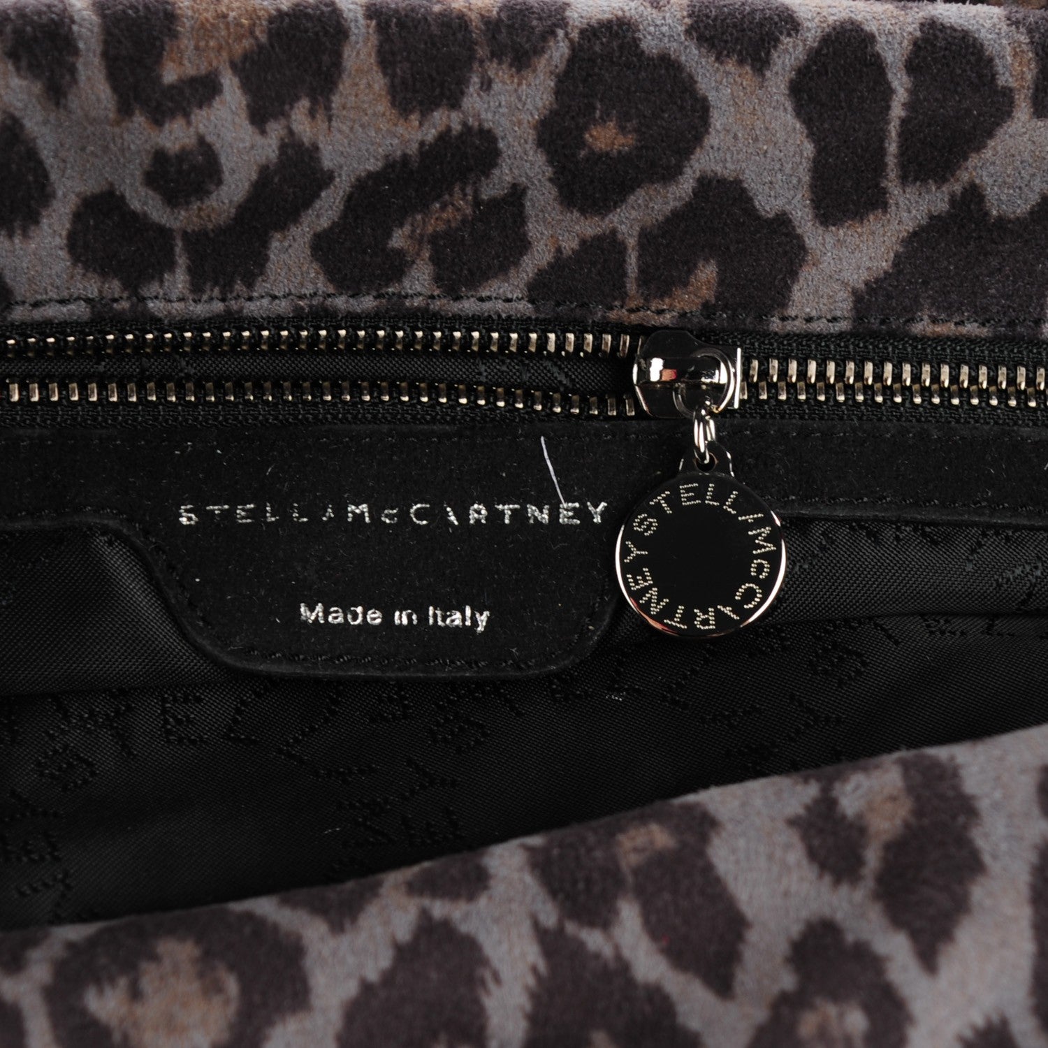 Stella McCartney Leopard Shaggy Deer Small Falabella Tote Grey 8 of 11