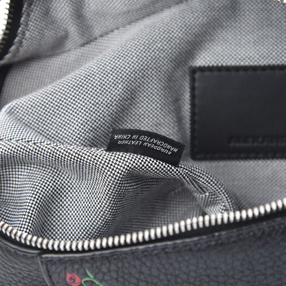 Alexander Wang Dumbo Leather Rose Embossed Belt Bag Black 7 of 11