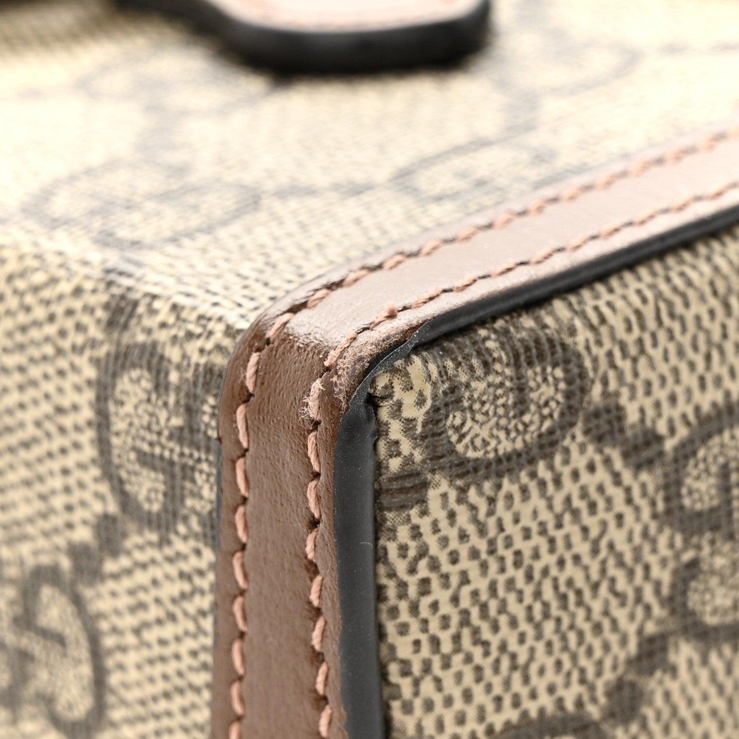 Gucci GG Supreme Monogram Mini Horsebit 1955 Shoulder Bag Beige Brown Sugar 14 of 14