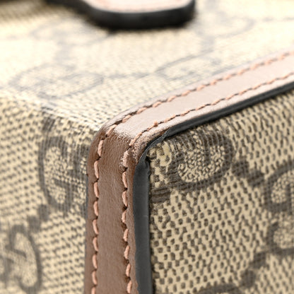 Gucci GG Supreme Monogram Mini Horsebit 1955 Shoulder Bag Beige Brown Sugar 14 of 14
