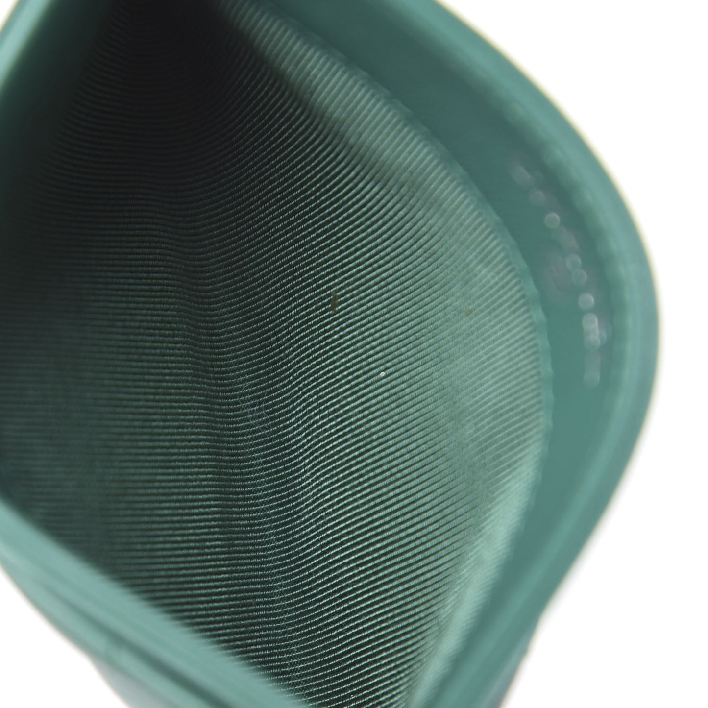 Lambskin Quilted Card Holder Green