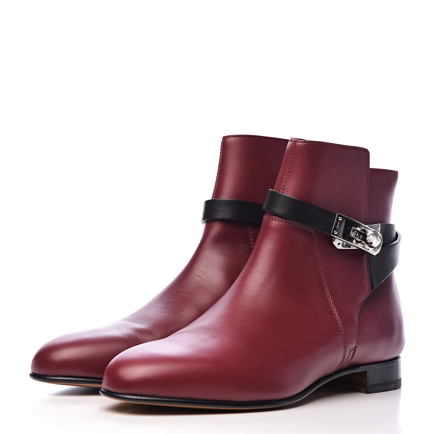 Calfskin Neo Low Boots 38.5 Carmin Black