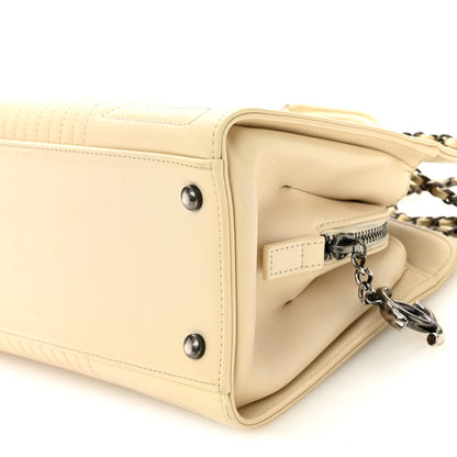 Chanel Glazed Calfskin Quilted Korean Garden Off White 10 of 11