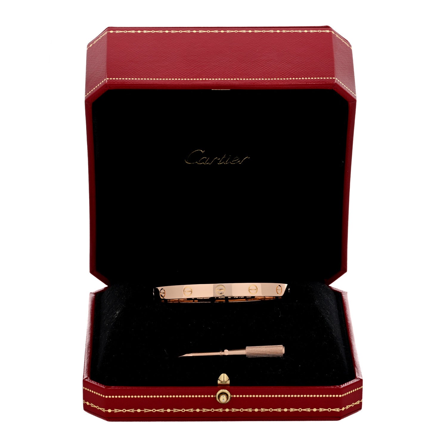 Cartier 18K Pink Gold LOVE Bracelet 17 5 of 5