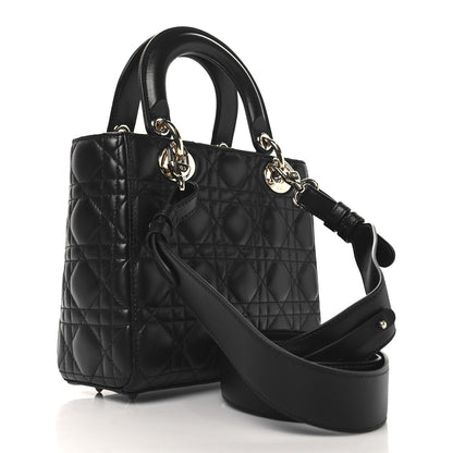 Christian Dior Lambskin Cannage Small My ABCDior Lady Dior Black 3 of 10