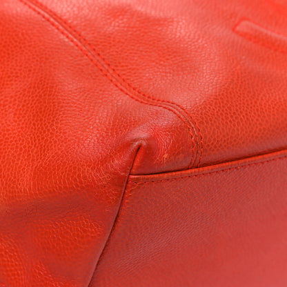 Chanel Caviar CC Tote Orange 6 of 17