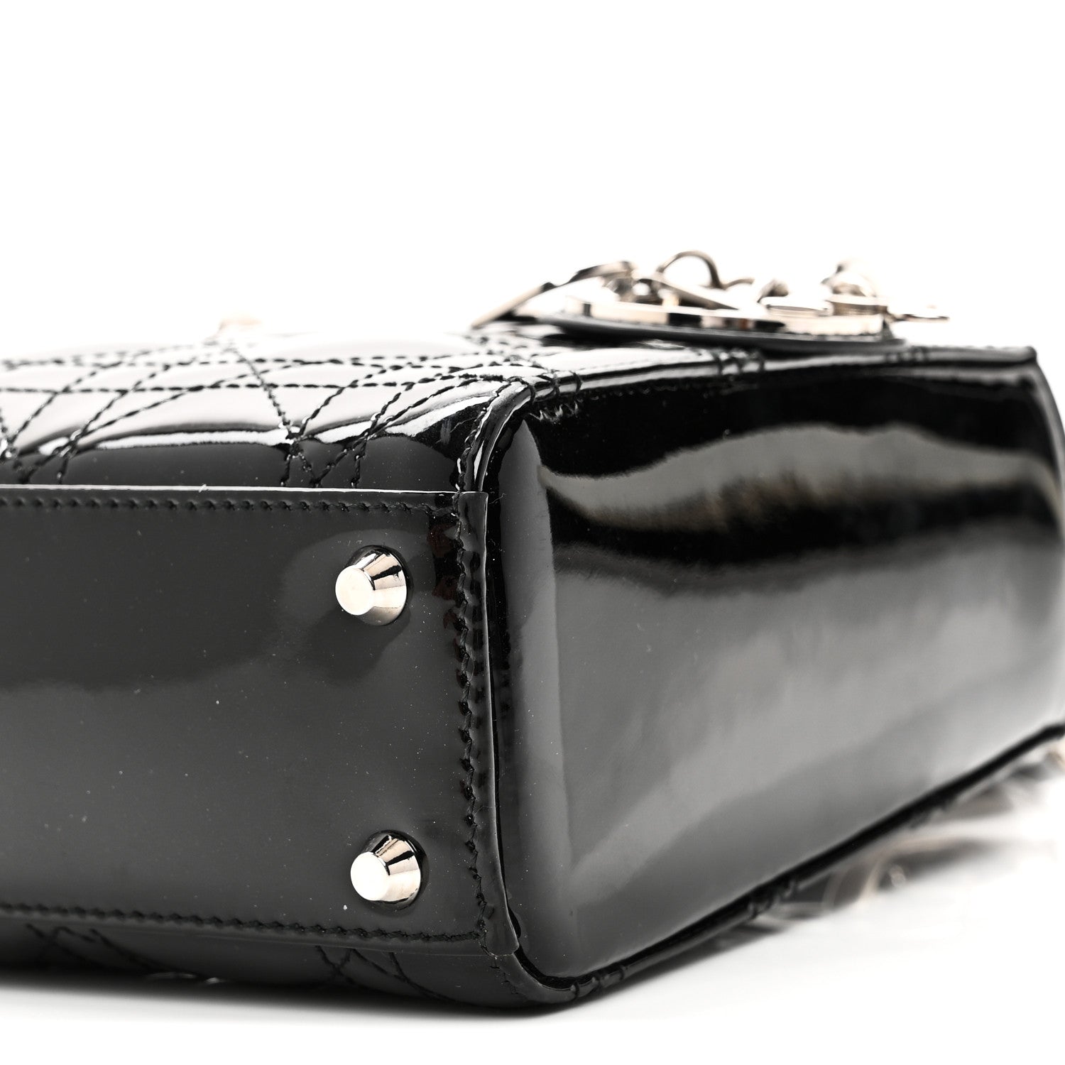 Christian Dior Patent Cannage Mini Lady Dior Black 10 of 10
