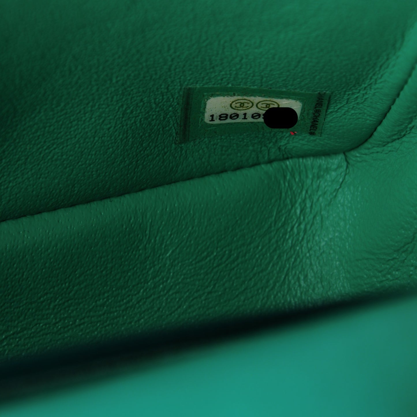 Lambskin Quilted Mini Rectangular Flap Green