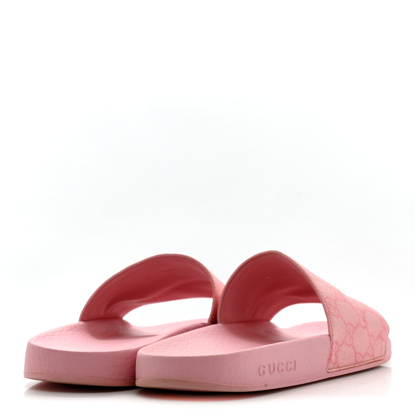 GG Supreme Monogram Slide Sandals 39 Cotton Candy Dark Cotton Candy