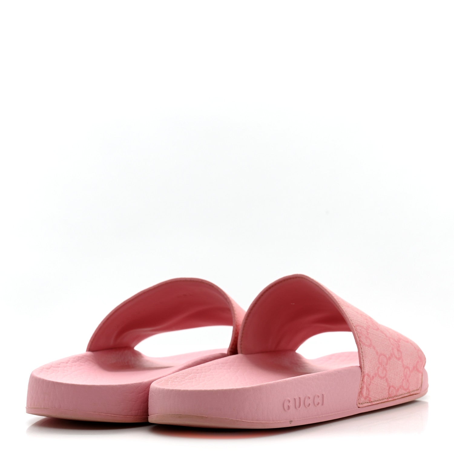 Gucci GG Supreme Monogram Slide Sandals 39 Cotton Candy Dark Cotton Candy 5 of 9