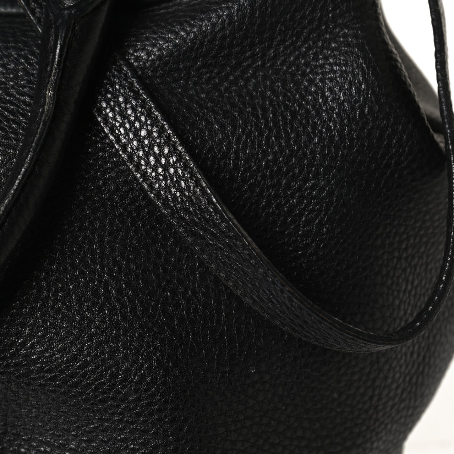 Vitello Daino Top Handle Tote Black