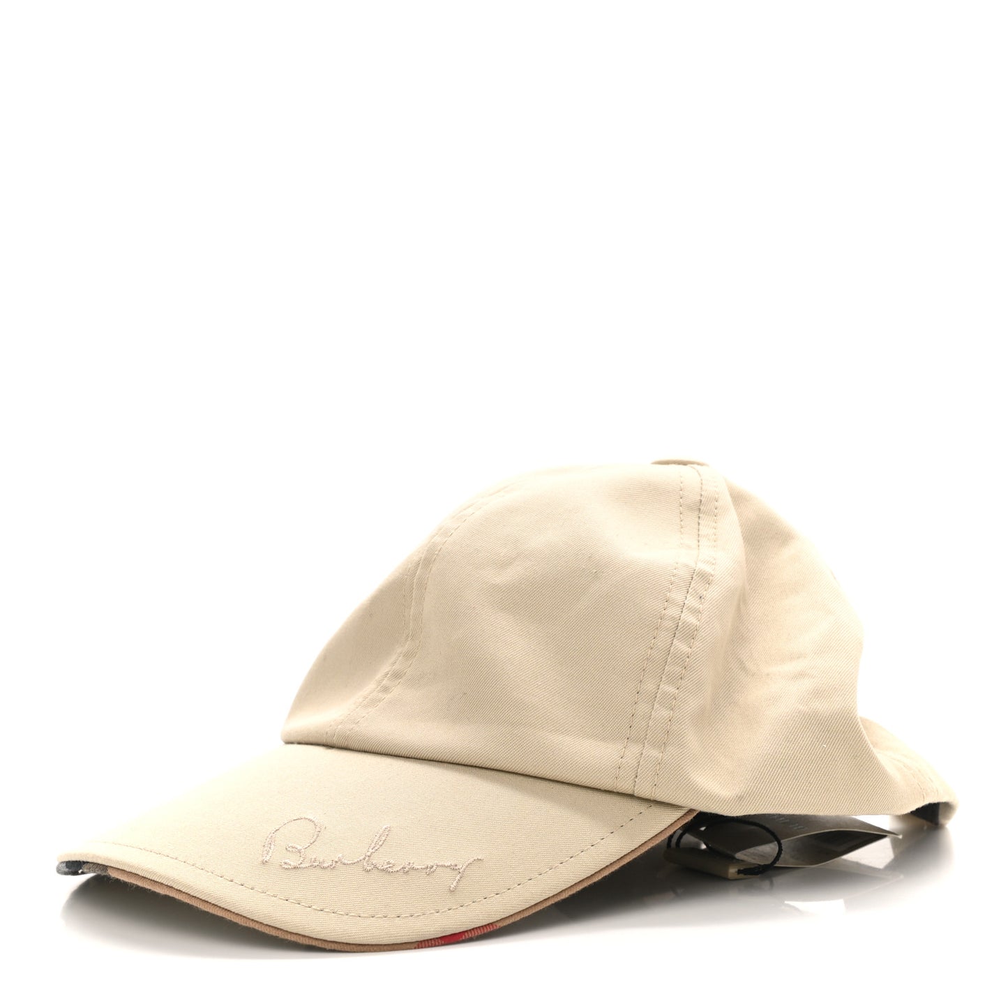 Cotton Logo Baseball Cap Beige