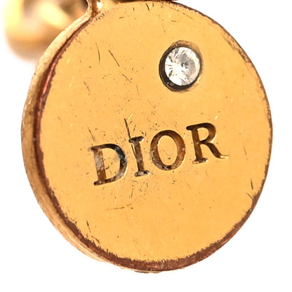 Christian Dior Metal Crystal Logo Bracelet Gold 5 of 5
