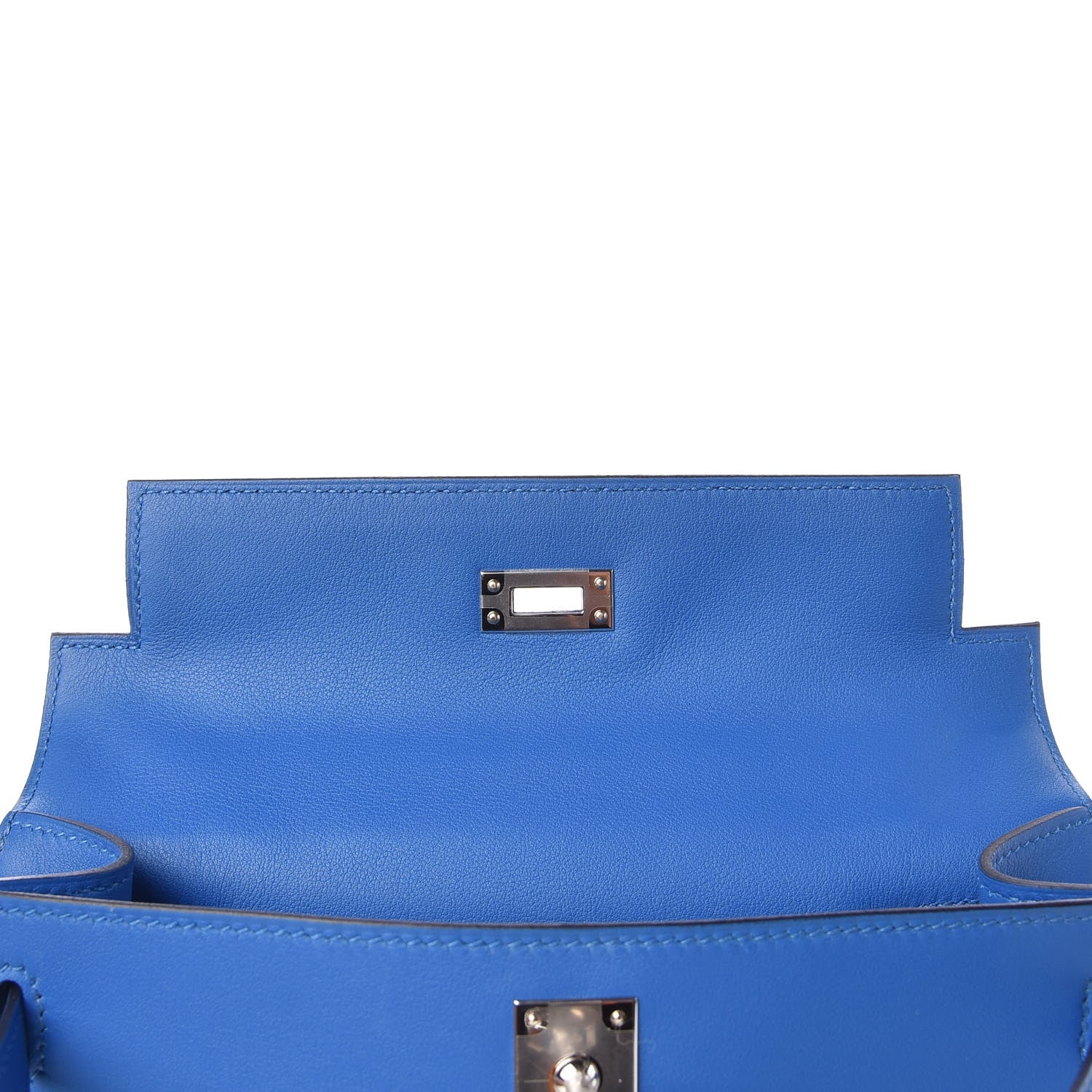 Hermes Swift Kelly Pochette Clutch Bleu Zellige 10 of 23
