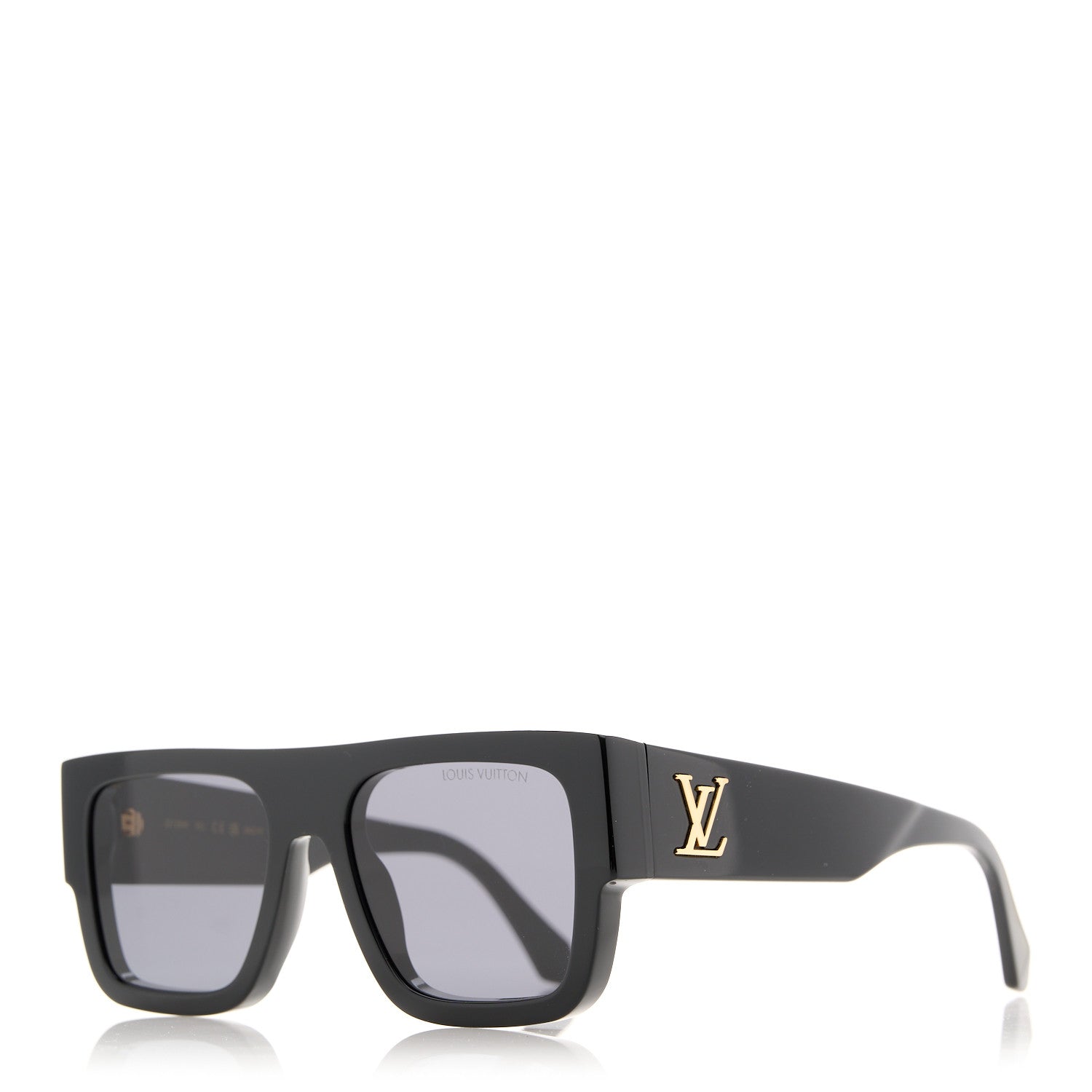 Louis Vuitton Acetate LV Clash Square Large Sunglasses Z2125W Black 1 of 8