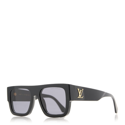 Louis Vuitton Acetate LV Clash Square Large Sunglasses Z2125W Black 1 of 8