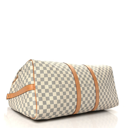 Louis Vuitton Damier Azur Keepall Bandouliere 55 4 of 11