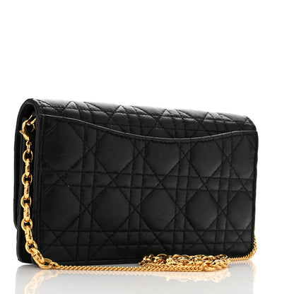 Christian Dior Supple Calfskin Caro Pouch with Chain Black 3 of 14