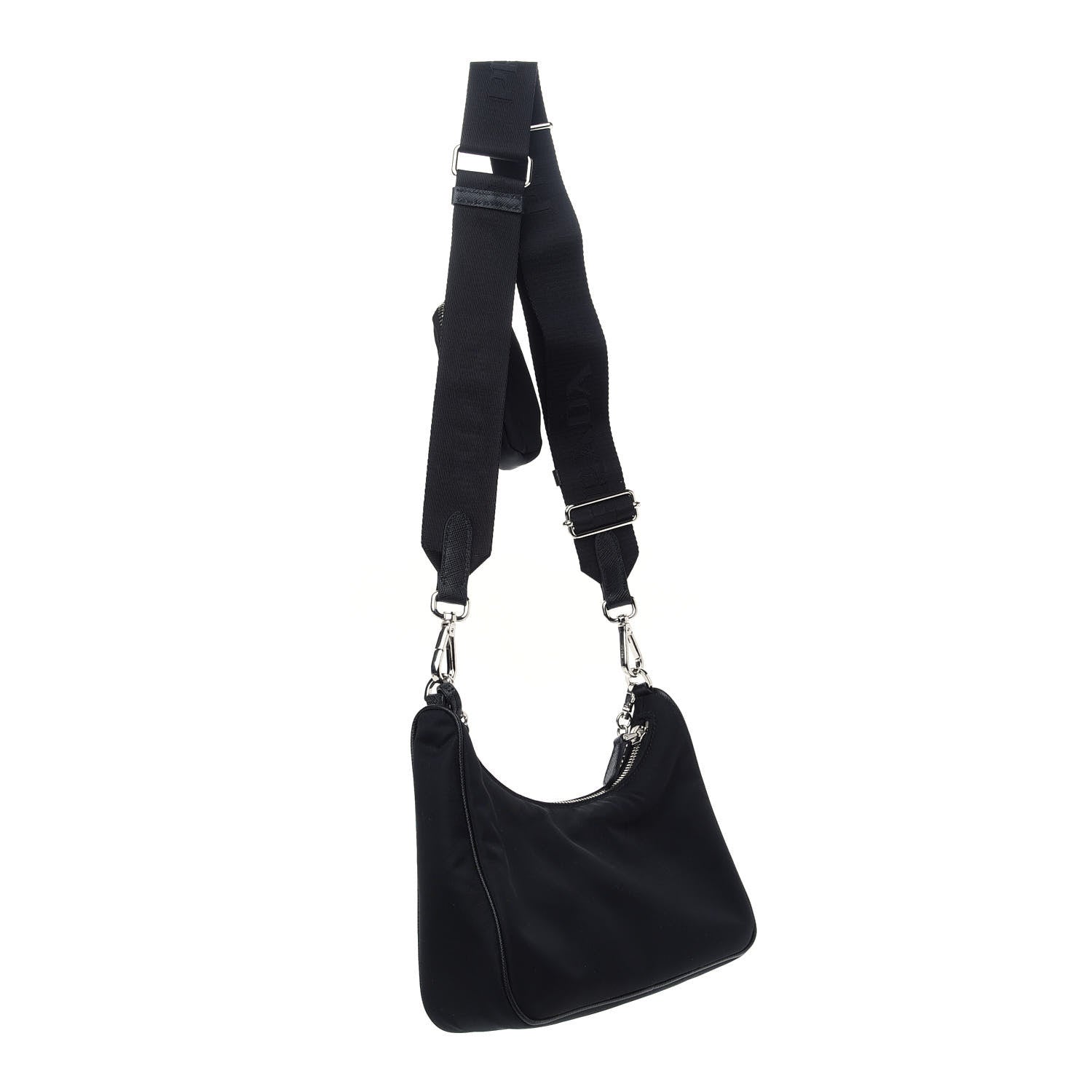 Prada Nylon Re-Edition 2005 Shoulder Bag Black 3 of 8