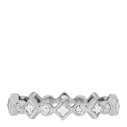 Tiffany Platinum Diamond Jazz Band Ring 47 4.25 1 of 4