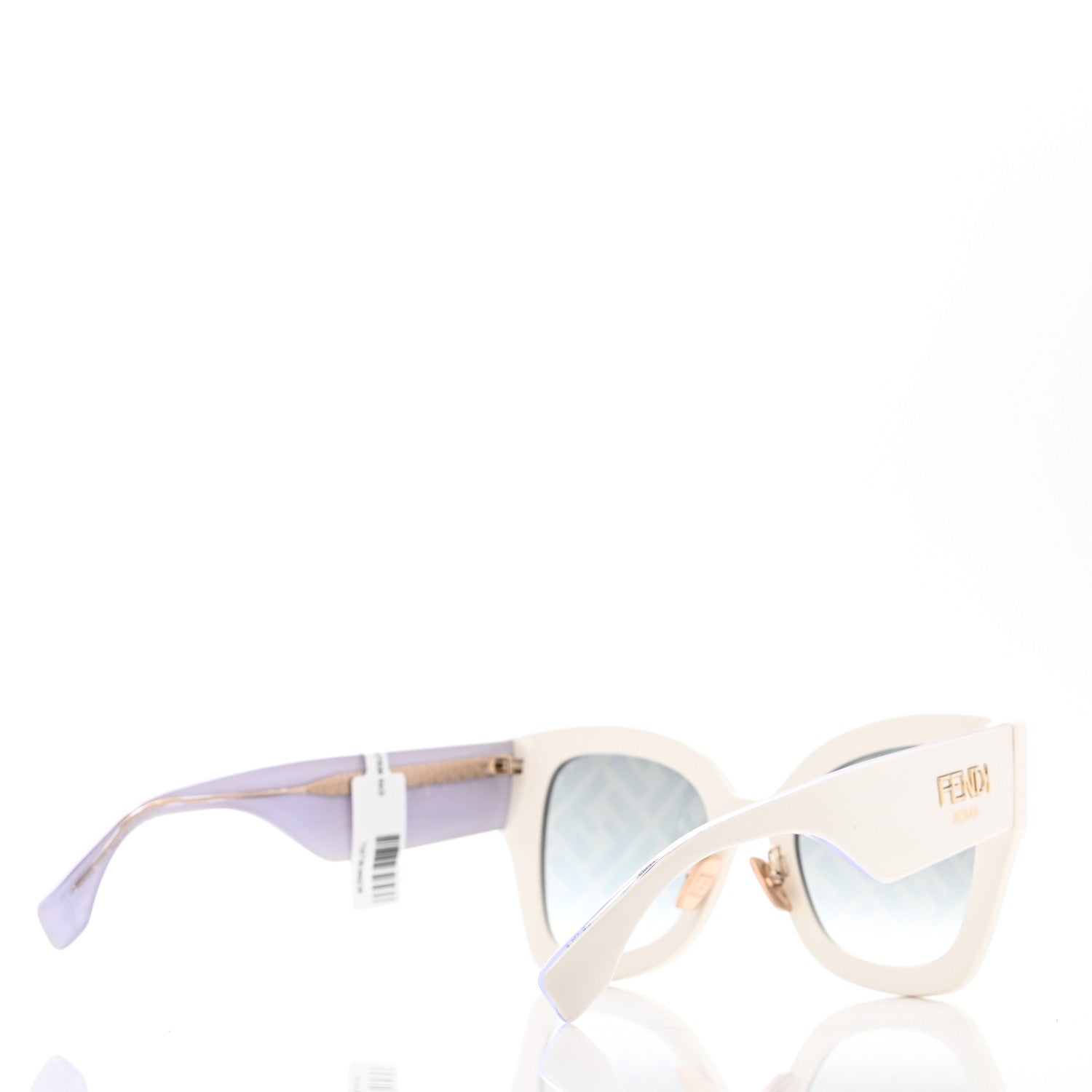 Fendi Acetate FF Sunglasses FF 0434/G/S White Gold 4 of 6