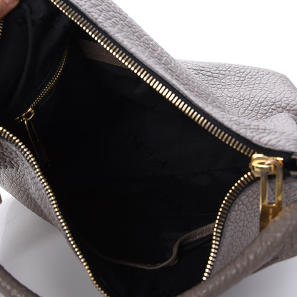 Burberry Signature Grain Calfskin Medium Hobo Pale Taupe 5 of 8