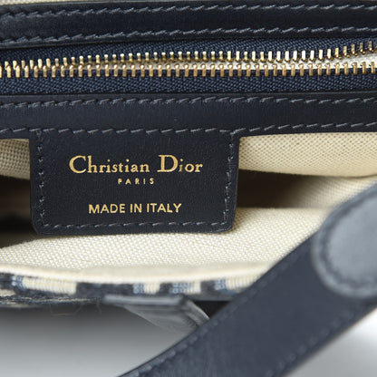 Christian Dior Oblique Saddle Bag Blue 6 of 10