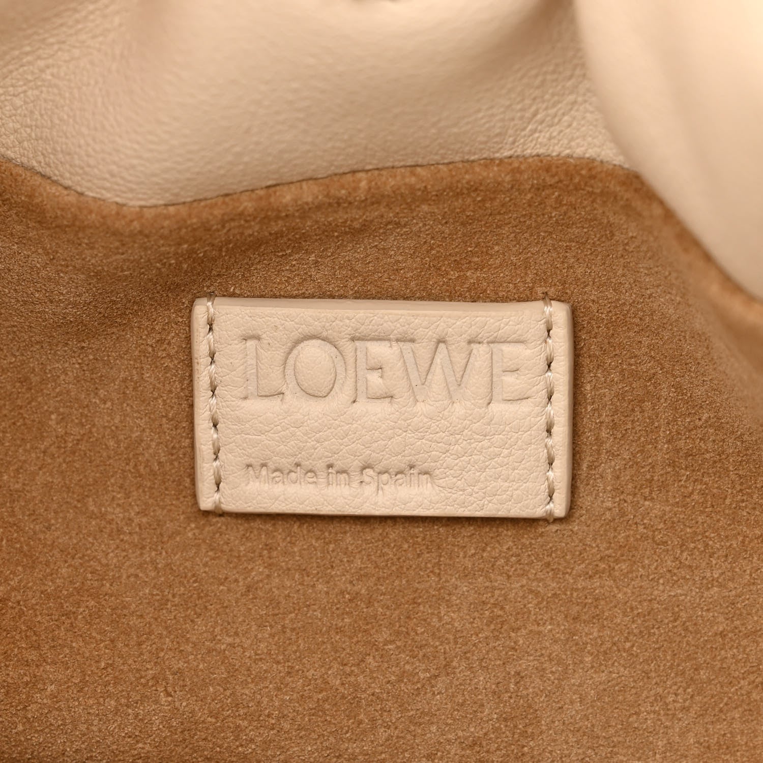 Loewe Calfskin Mini Flamenco Knot Clutch Angora 6 of 13