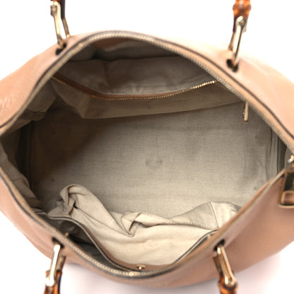Gucci Calfskin Medium Bamboo Shopper Boston Camelia 5 of 10