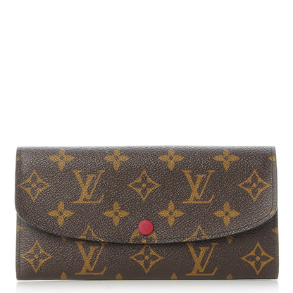 Louis Vuitton Monogram Emilie Wallet Fuchsia 1 of 9