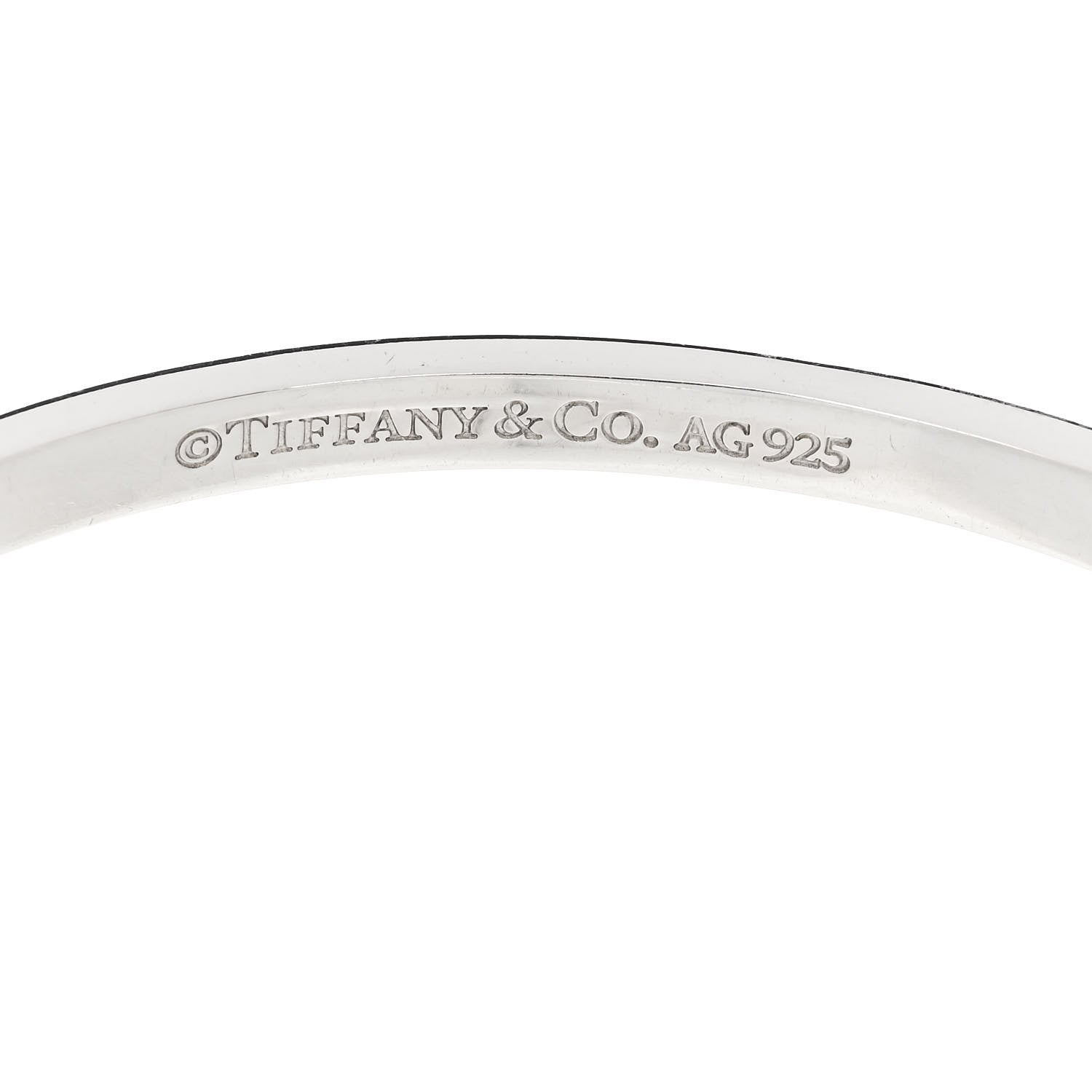 Tiffany Sterling Silver Love Notes Bangle Bracelet 3 of 4