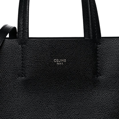 Celine Grained Calfskin Small Vertical Cabas Black 11 of 12